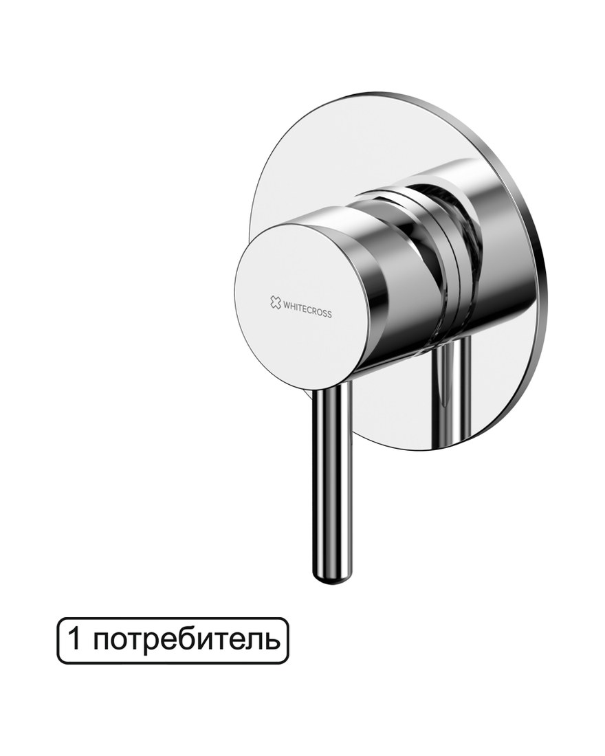 Смеситель скрытого монтажа на 1 потребитель WHITECROSS